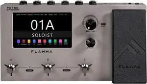 FX150 Multi Effects Processor Electric Guitar Pedal with Amp Modelling Cabinet Simulation Global EQ Touchscreen 160 Built-in Effects 180 Editable User Effects Slots Looper Main I/O Ports