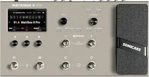 Matribox II Pro - Multi Effects Guitar Pedal with Expression, 240+ Built-in Guitar Effects, Amp Modeling, IR Cabinet Simulation, FX Loop, MIDI Stereo OTG USB Audio Interface Color TouchScreen