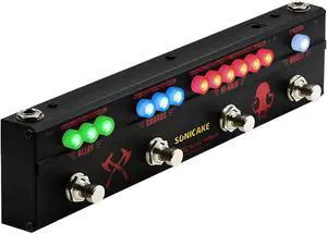 Guitar Multi Effect Pedal Heavy Metal HiGain Distortion Boost Chorus Delay Guitar Pedal Black Hammer With Adapter