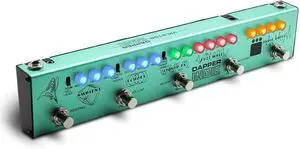 Multi Effects Guitar Pedal Dapper Indie of Distortion Reverb Delay Chorus Fuzz And Phaser Tremolo for Indie Ambient Psychedelic Grunge Post Rock Stoner Metal Retro Alternative Tone