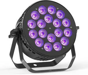 180 W Stage Par Lights, RGBW 4-in-1 LED Par Can Light with DMX512 Sound Activated Controlled Aluminum Uplights, Stage Lights for Parties Wedding Festival Events Church