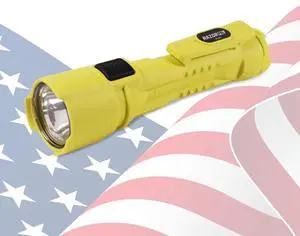 Razor FSL Dual Light Magnetic LED Flashlight  14,000 Candela, 10-Hour Runtime, USA-Made, Includes 3AA Batteries for Convenience