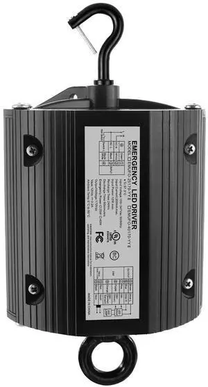 40W LED Light Emergency Backup Battery 100-347V Output DC170V, Rechargeable LED Emergency Driver for UFO LED HIGH Bay Light with External Driver, Emergency Time 90 Min UL Listed.