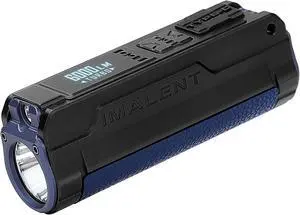 BL70 EDC Led Flashlight 6000 Lumens with Red Beam and White Light, Dual Light Source Portable Pocket Light Powered by Rechargeable Built-in Battery for Outdoors Emergency Camping