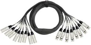 Cable MT-815-3M 3-Meter 8-Channel Multi-Track Snake Cable XLR Male to XLR Female
