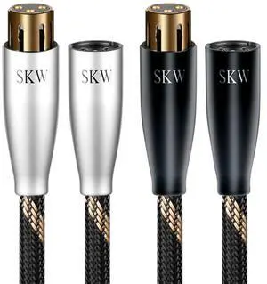A Pair Balanced XLR Male to XLR Female 3 PIN Microphone Cable 9.8ft/3M (2 Cable)
