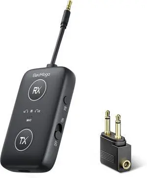 2025 Premium Airplane Bluetooth 5.4 Adapter,  Airplane Travel Essentials, 2-in-1 Wireless Transmitter Receiver for Airplane, TV, Car, MP3, Audio, Headphones, Speakers, Long Range&Low Latency