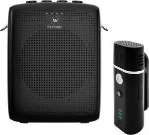 WinBridge Portable Voice Amplifier with Bluetooth Lavalier Microphone,Teacher Mic with Speaker,Wireless Lapel Amplifier for Teachers, Clip On Microphone System Bluetooth Speaker,Mini Megaphone WB006