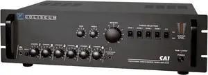 CA1 Amplifier 70 Volt 6 Channel Public Address Amp Rack Mountable Steel Chassis Black