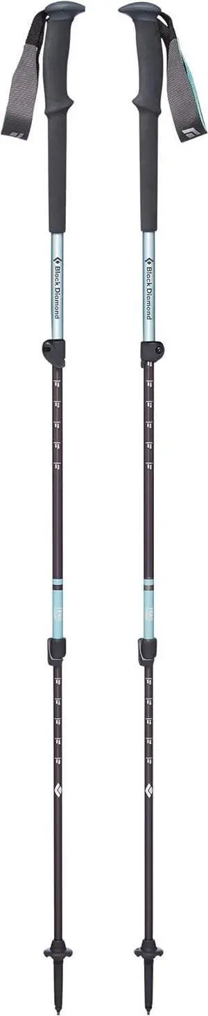 Women's Trail Trekking Poles, Two Lightweight Collapsible Aluminum Hiking Sticks with FlickLock Adjustability for Hiking, Trekking, Backpacking, Walking, Camping, and Travel