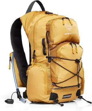 Hydration Backpack - Sherpa 22L Hiking Backpack with Water Bladder - Water Backpack for Hiking with Waterproof Zippers, Phone & Pole Holders
