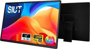 Laptop Screen Extender Portable - 16 inch IPS FHD 1200P Extended Dual Monitor for Laptops Compatible with Windows Mac Travel Work