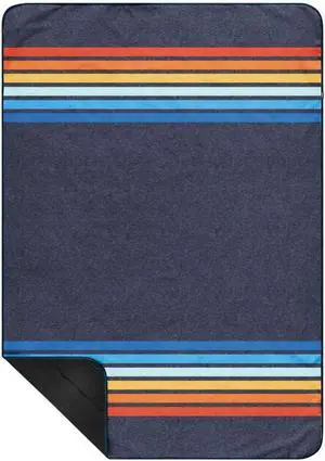 Everywhere Mat | Lightweight Ground Cover for Hiking, Camping, Traveling, Picnics | 52" x 75" | Coast Retro Rays
