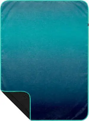 Everywhere Mat, Waterproof Picnic Blanket and Ground Mat for Camping, Hiking, and Picnicking, 52x75 Inches, Ocean Fade