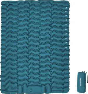 Camping Sleeping Pad, Ultralight Inflatable Sleeping Mat with Pillow Built-in Foot Pump, 2.6 Inch Lightweight Air Mattress for Backpacking, Hiking, Traveling