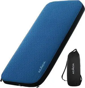 4.3" Thick Self Inflating Sleeping Pad with Foam | Innovative Y-Shaped Telescopic Structure | Ultraportable Camping Mattress | Outdoor Compact Air Mat for Tent Car |