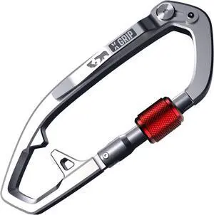 Multi-Tool Carabiner Clip D Ring Key Chain - Heavy Duty Key Clip for Keys, Small Carabiner Clip, Carabiner Heavy Duty, Keychain Clip, Keychain Organizer - Aluminum, Steel, Titanium Carabiners