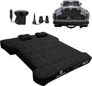 6-6.5ft Mid SizeTruck Bed Air Mattress for Short Beds, Inflatable Mattress with Pump for MidSize Pickup Bed Tent Camping, Pick Up Truck Sleeping Pad for Outdoor Travel