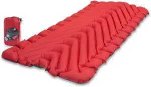 Insulated Static V Luxe Inflatable Sleeping Pad for Camping, Lightweight Hiking and Backpacking Air Bed For Cold Weather,Red Insulated Static V Luxe Inflatable Sleeping Pad for Camping, Lightweight Hiking and Backpacking Air Bed For Cold Weather,Red