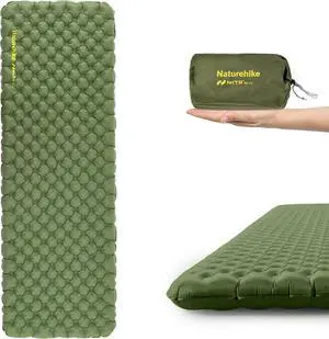 Insulated Inflatable Sleeping Pad 27oz, 4.6R Ultralight Backpacking Sleeping Pad XL, NKTR AIR Lightweight Sleeping Mat for Camping, Hiking
