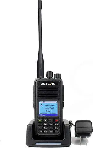 RT3S DMR Radio, Dual Band Ham Radio with Cable, GPS APRS, Support OpenGD77, 3000 Channels, 120K Contacts, 2000mAh Rechargeable, Long Range Handheld Walkie Talkies for Traveling Hiking