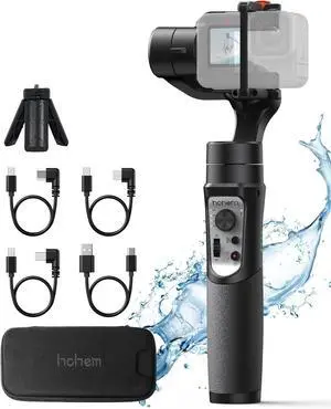 iSteady Pro 4 3 Axis Gimbal Stabilizer for Gopro Hero 13/12/11/10/9, Bluetooth Control, IPX4 Splashproof, Camera Stabilizer for Video Recording, Compatible with Osmo Camera, Insta360