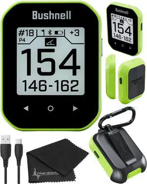 - Bushnell Phantom 3 Slope GPS Golf Green with Slope Technology, Touchscreen, Magnetic Cart Mount with Towel Bundle