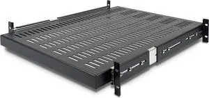 .com 2U Sliding Server Rack Mount Shelf - 20 to 30in Adjustable Mounting Depth - Vented - 50lb - Heavy Duty Universal 19 Rack Shelf for Equipment Rack - 24in Deep (UNISLDSHF19)
