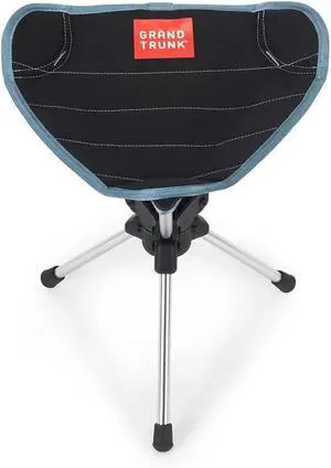 Compass 360° Swivel Camping Stool  Ultra-Light, Foldable & Rotating Travel Chair  Compact & Durable for Outdoors, Hiking, and Fishing  Black