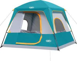 2/4/6/8 Person Tent, Portable Cabin Tent, Camping Tent 4-Person Easy Set Up, Waterproof with Top Rainfly for Outdoor Camping/Hiking