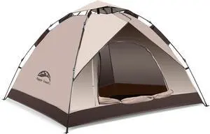 1/2/3/4 Person Camping Tent, Instant Easy Pop Up Tents for Camping,Automatic Waterproof Family Camping Tent, Easy Set Up Tent,Portable Windproof Dome Tent for Camping Hiking & Traveling