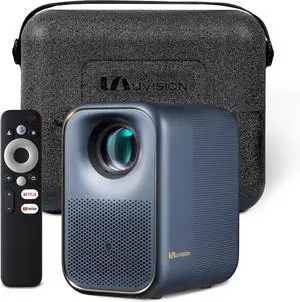 AllPlay Netflix-Licensed Smart Projector with Google TV | Native 1080p Full HD | Auto Focus & Keystone | Dolby Audio | WiFi & Bluetooth | Portable Home Theater Kit