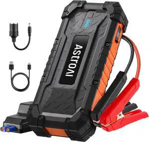 S8 Ultra 4000A Jump Starter, 24000mAh Car Starter(All Gas, Up to 12L Diesel Engine), 12V Auto Battery Booster Pack, Jump Box with USB Quick Charge and DC/Type C Port, LED Light, Jumper Cable