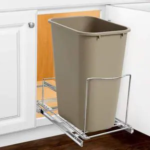 ® Pull-Out Trash Can Drawer  Sliding Organizer for Kitchen Cabinet or Under-Sink Use  Heavy Duty Storage Rack (Bin Not Included)