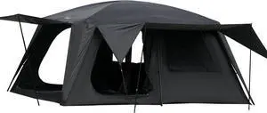 4-6 Person Camping Tent with 3 Door 2 Room Large Family Cabin Tents, Double Layer Waterproof Portable Glamping Tent, Big Tents for Outdoor Camping Hiking and Backpacking