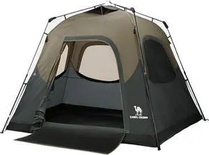 Instant Tents for Camping 4-6 Person Tent Waterproof Easy Setup Sets Up in 60 Seconds Backpacking Tents with Carry Bag for Outdoor Hiking