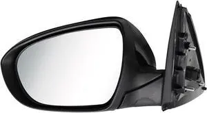 Power Left Driver Side Mirror Assembly Compatible with 2011-2013 Optima Sedan, Door View Mirror with Turn Signal Light and Manual Folding Replaces 876102T110 KI1320152 (5Pins Black Left)
