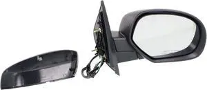 Kool Vue Right Power Heated Mirror for Chevrolet Silverado 1500 GMC Sierra 1500 2007-2013 Manual Fold Without Signal Light, Blind Spot Monitor, Memory, Puddle Lamp & Auto-Dimming with 2 Caps New Body