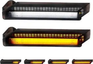 Sequential Switchback LED Side Mirror Turn Signals Running Lights Smoked Compatible with Ford F150 Expedition, Lincoln Mark LT