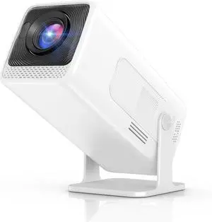 Mini Projector Native 1080P, Portable Outdoor Movie Projector with WiFi and Bluetooth, 4K Supported, Compatible with Smartphone, HDMI, USB, TV Stick, PS5 for Home Theater, Bedroom, Outdoor Use