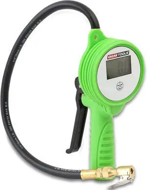 24412 Digital Tire Inflator with Tire Pressure Gauge, Digital LCD Display, 0 to 175 PSI Air Pressure Gauge for Tires with 21 Hose and Clip-On Air Chuck