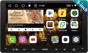 S8 8-core 9 inch QLED Double Din Android Car Stereo, Wireless CarPlay & Android Auto, Built-in 4G,WiFi/BT/USB Tethering, 2 Bluetooth, 4G+32G Car Radio, SCVC&DSP, AI Chat, MirrorLink,S8G2094MS