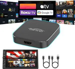 Wireless CarPlay Adapter for appl e,Plug and Play CarPlay Wireless Adapter with HDMI Input for TV Sticks and Game Consoles,Fit for Cars with Factory Wired CarPlay from 2016 & iOS 10+ Phone