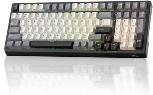 F99 Wireless Mechanical Keyboard with Numper Pad, Tri-Mode Hot Swappable 95%100 Keys Gaming Keyboard BT/2.4G/USB-C, Pro Software, 5000mAh Battery, Customed Silent Switches