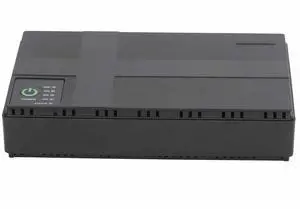 Mini UPS Backup Battery Power Supply USB 5V 9V 12V 2A POE 15V 24V 1A Output, Compact UPS Battery Backup Battery Backup for Router Phones Video Camera(85265V) (US Plug)