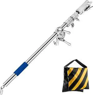 Prefessional Extension Boom Arm Bar with Work Platform for Photography C Stand and Light Stand,Pro Heavy Duty Crossbar Holding Arm for Softbox,Studio Strobe,Monolight,LED Video Light,Reflector