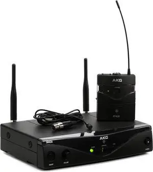 Pro Audio WMS420 Presenter Set Band A Wireless Microphone System with SR420 Stationary Receiver, P420 Pocket Transmitter, and C417L Lavalier Microphone