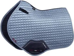 Close Contact Suede Square Saddle Pad - English Saddle Pads for Horses - Equestrian Riding Equipment and Accessories (Ice Blue - Large)