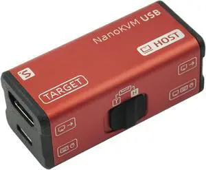 Sipeed NanoKVM-USB Operations Maintenance Server Tool Kit, Multi-Device Collaboration, Finger-Sized 4K USB KVM for Server SBCs, Mini 1080P Video Switcher Capturer, 4K HDMI in/Loop Out (KVM Kit3)