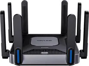 AX6000 Dual-Band WiFi 6 Router - 2.5G Multi-Gig Ports, 6000Mbps WiFi Speeds, Quad-core CPU, WPA3 & VPN Security for Home/Office